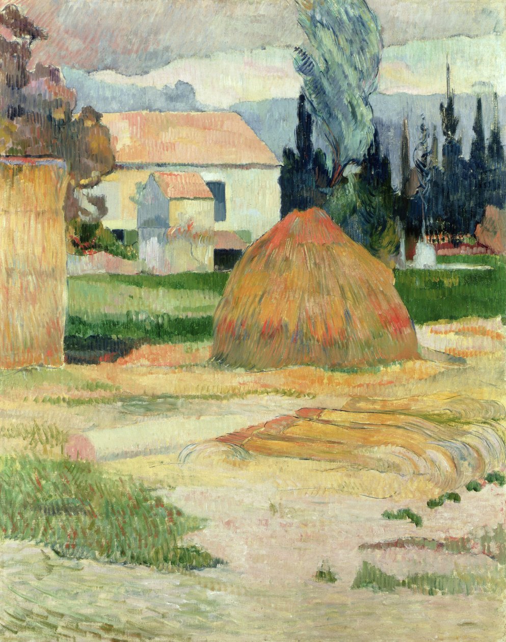 Landskap nær Arles av Paul Gauguin