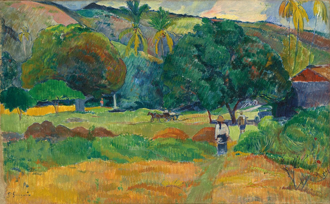 The Valley, 1892 av Paul Gauguin