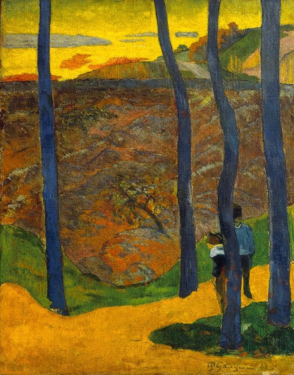 Blå trær av Paul Gauguin