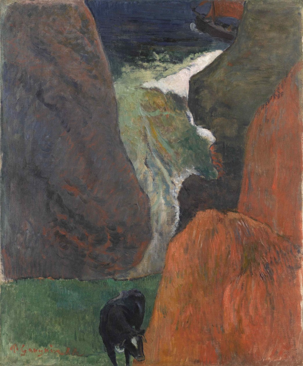 Marine med ku, 1888. av Paul Gauguin