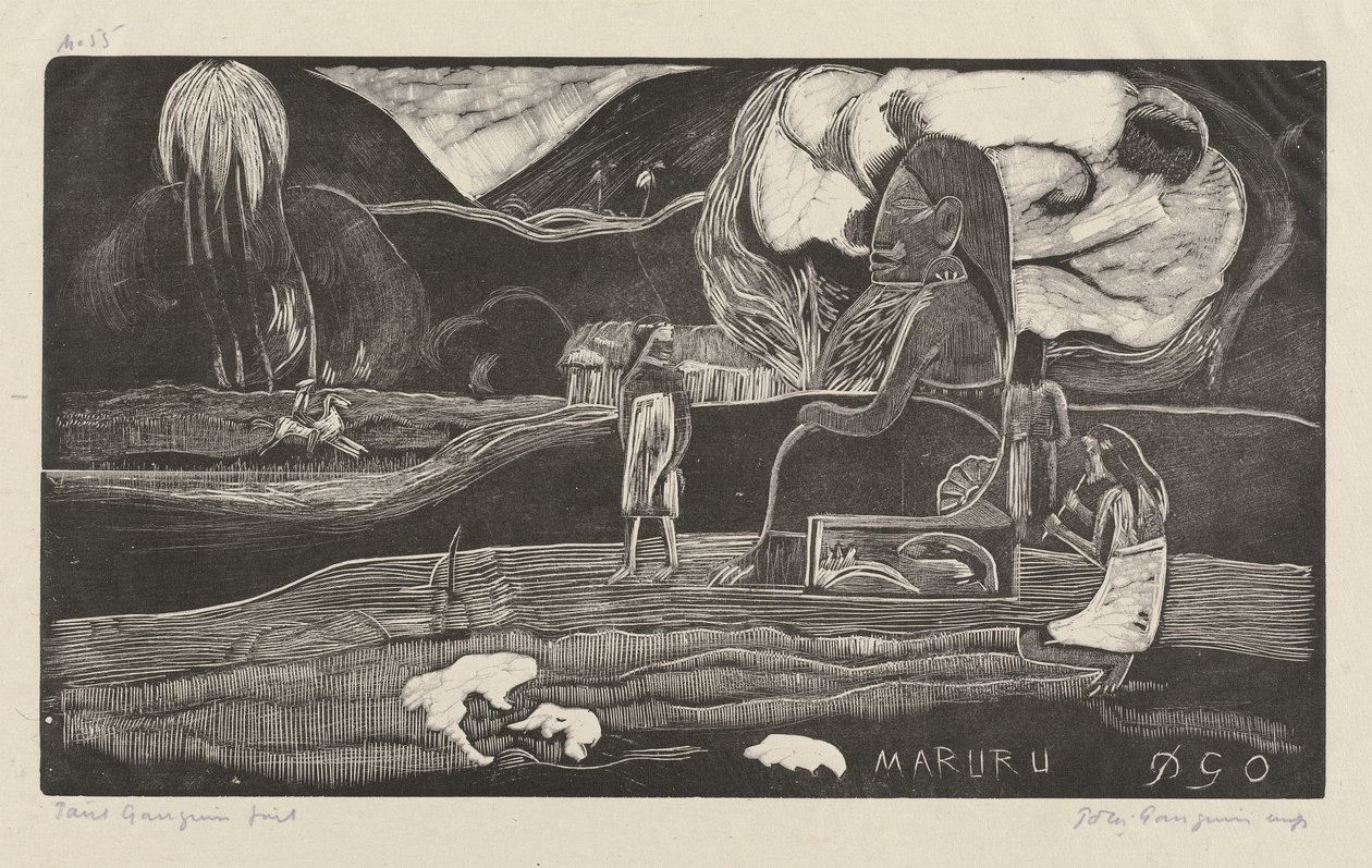 Maruru (Takk) av Paul Gauguin