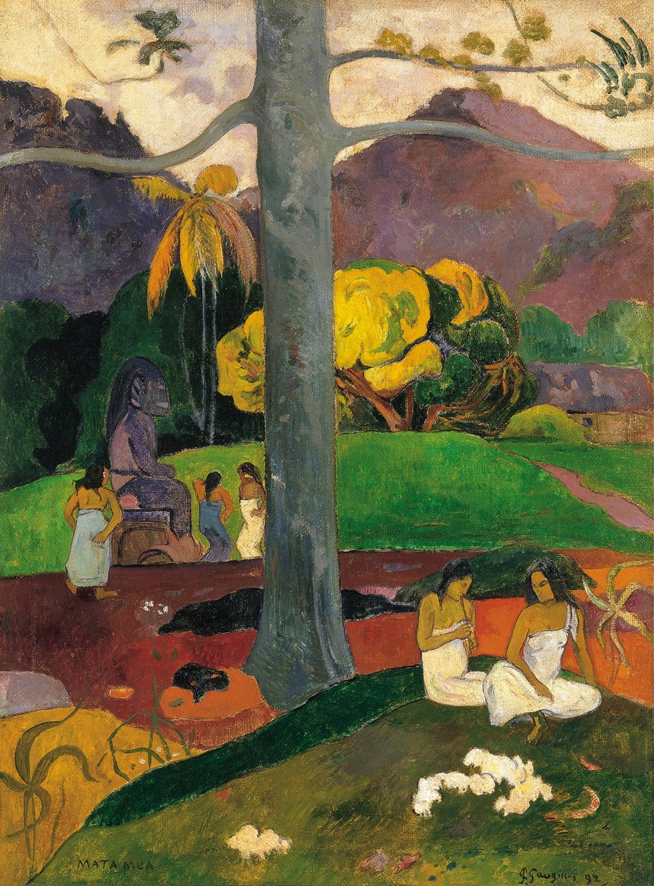 Mata Mua i gamle tider, 1892 av Paul Gauguin