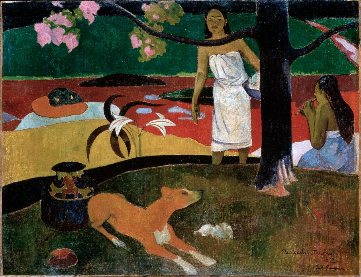 Tahitiske pastoraler, 1892. av Paul Gauguin