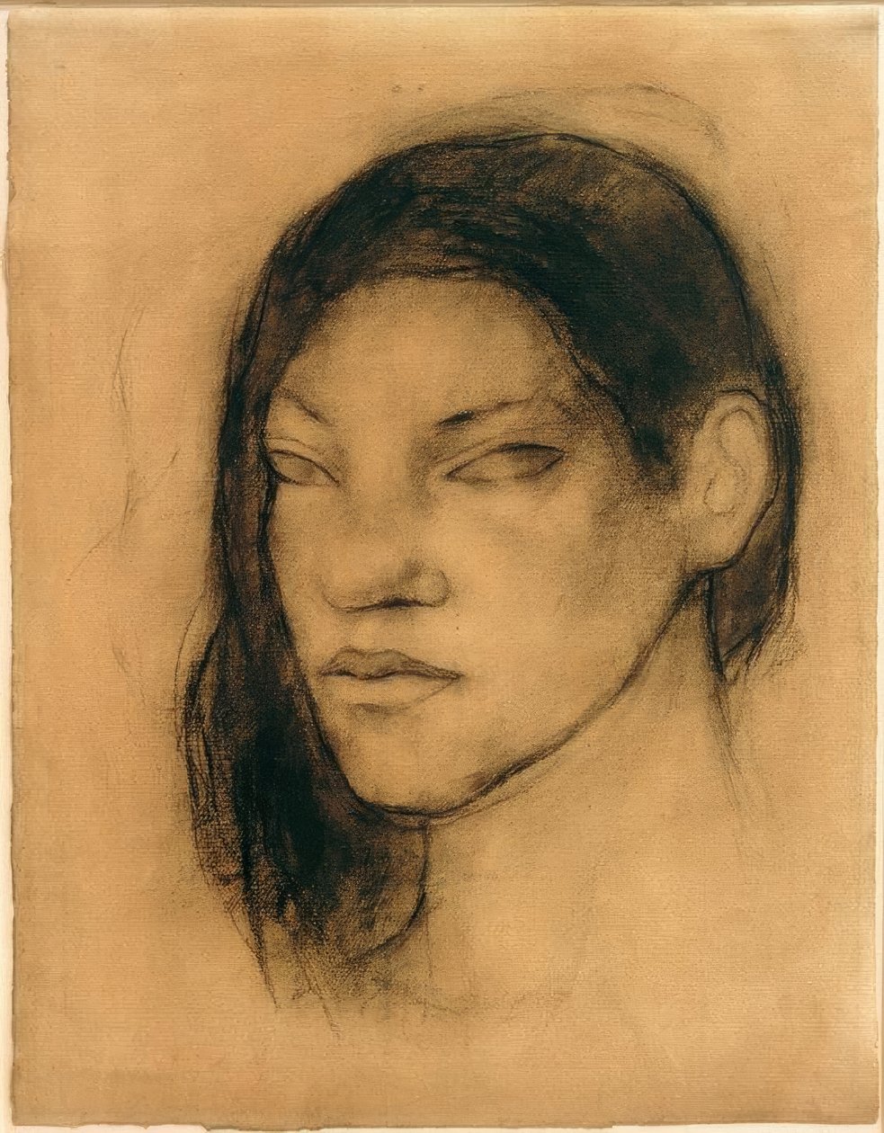 Portrett av en tahitisk kvinne av Paul Gauguin