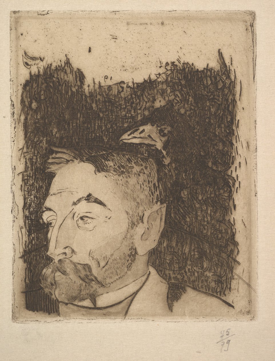 Portrett av Stéphane Mallarmé, 1891. av Paul Gauguin