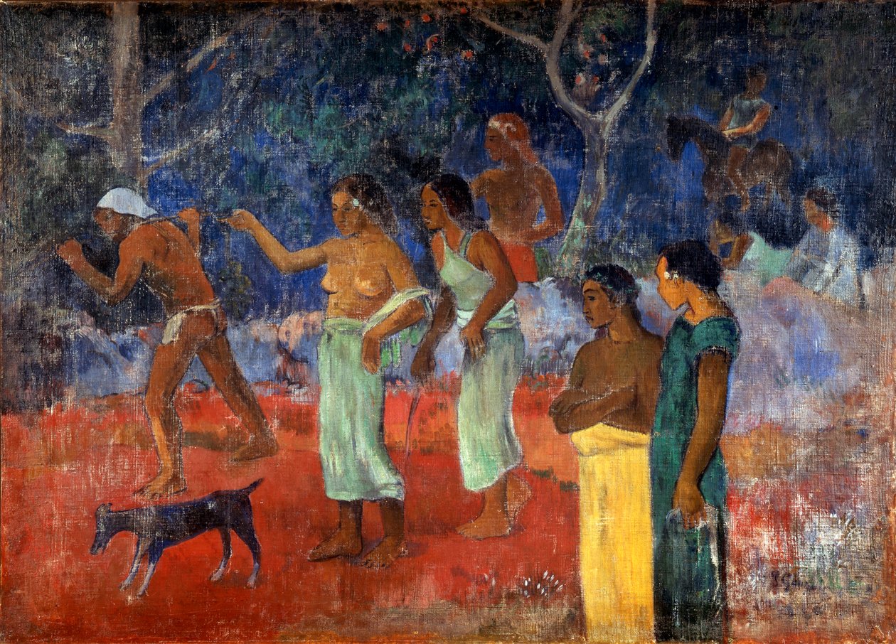 Scene fra Tahitian Life, 1896. av Paul Gauguin