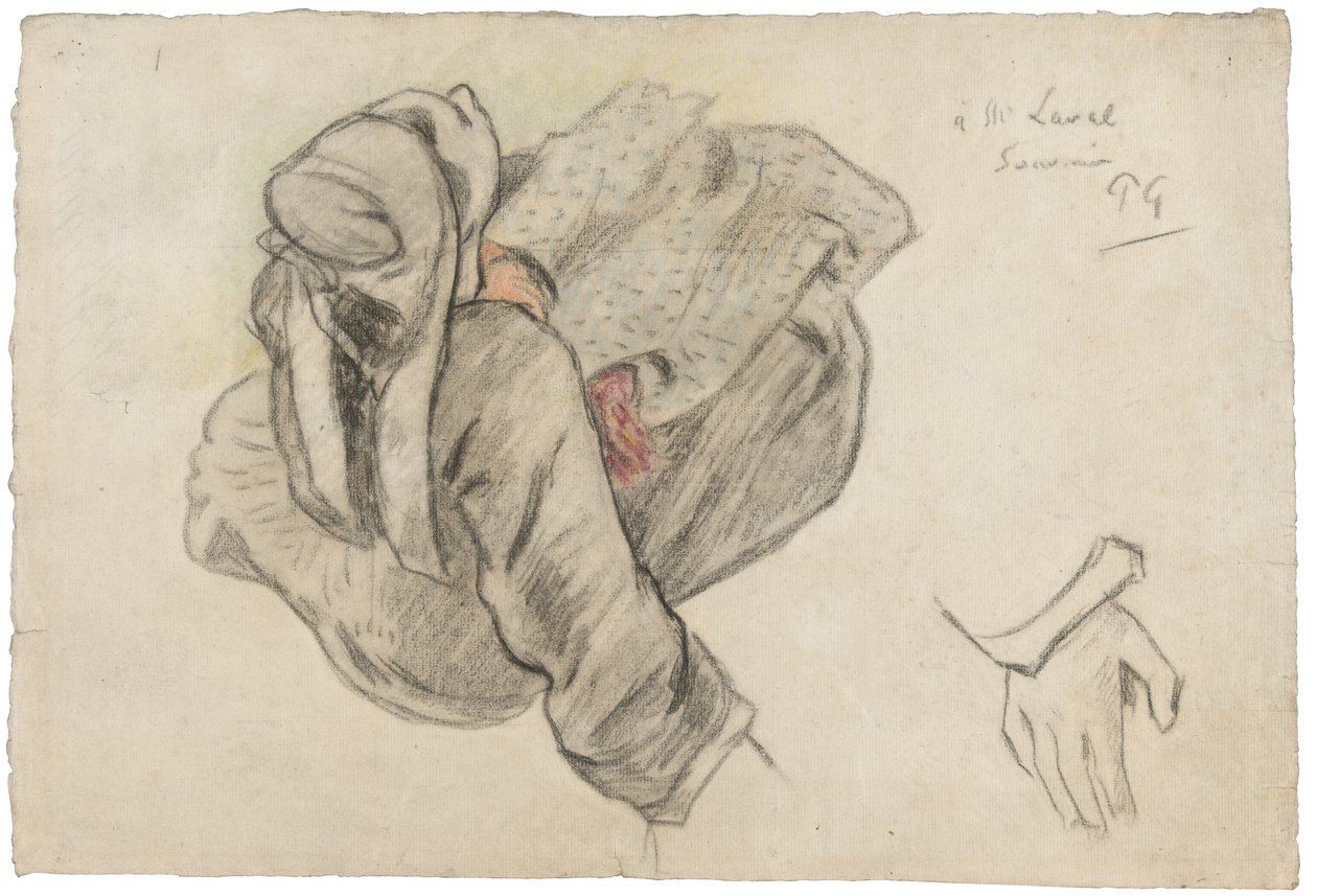 Sittende bretonsk kvinne, 1886 av Paul Gauguin