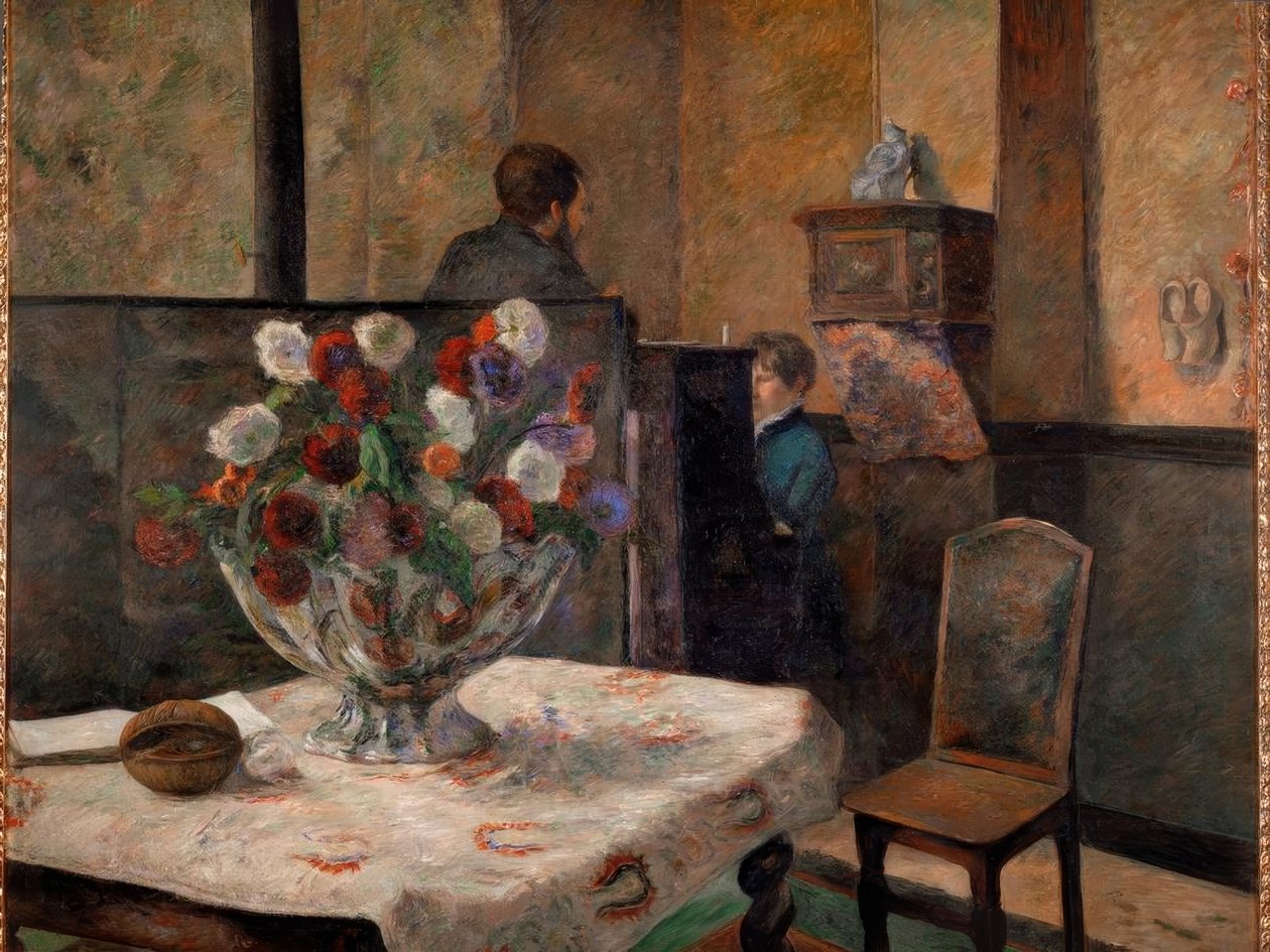 Stilleben med blomster av Paul Gauguin