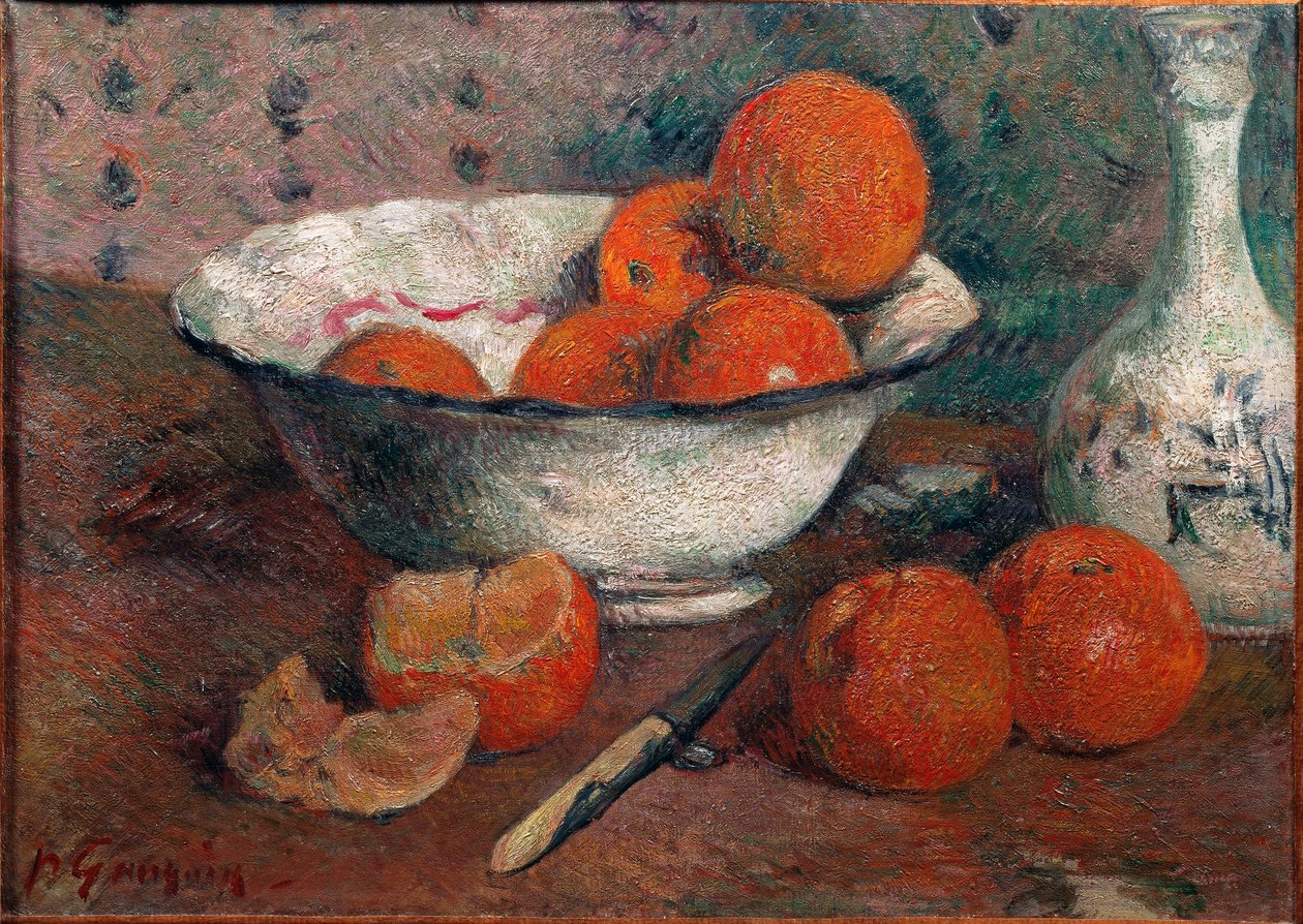Stilleben med appelsiner av Paul Gauguin