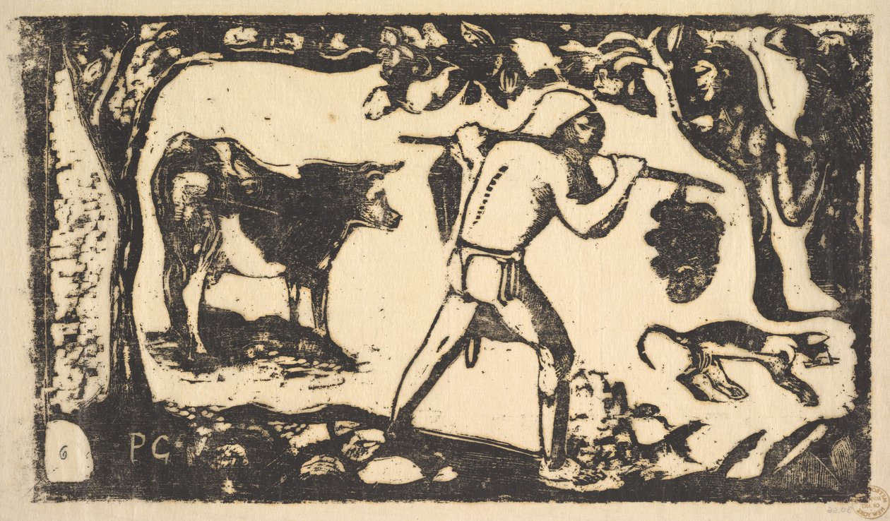 Tahitiske bærende bananer, 1898-99. av Paul Gauguin
