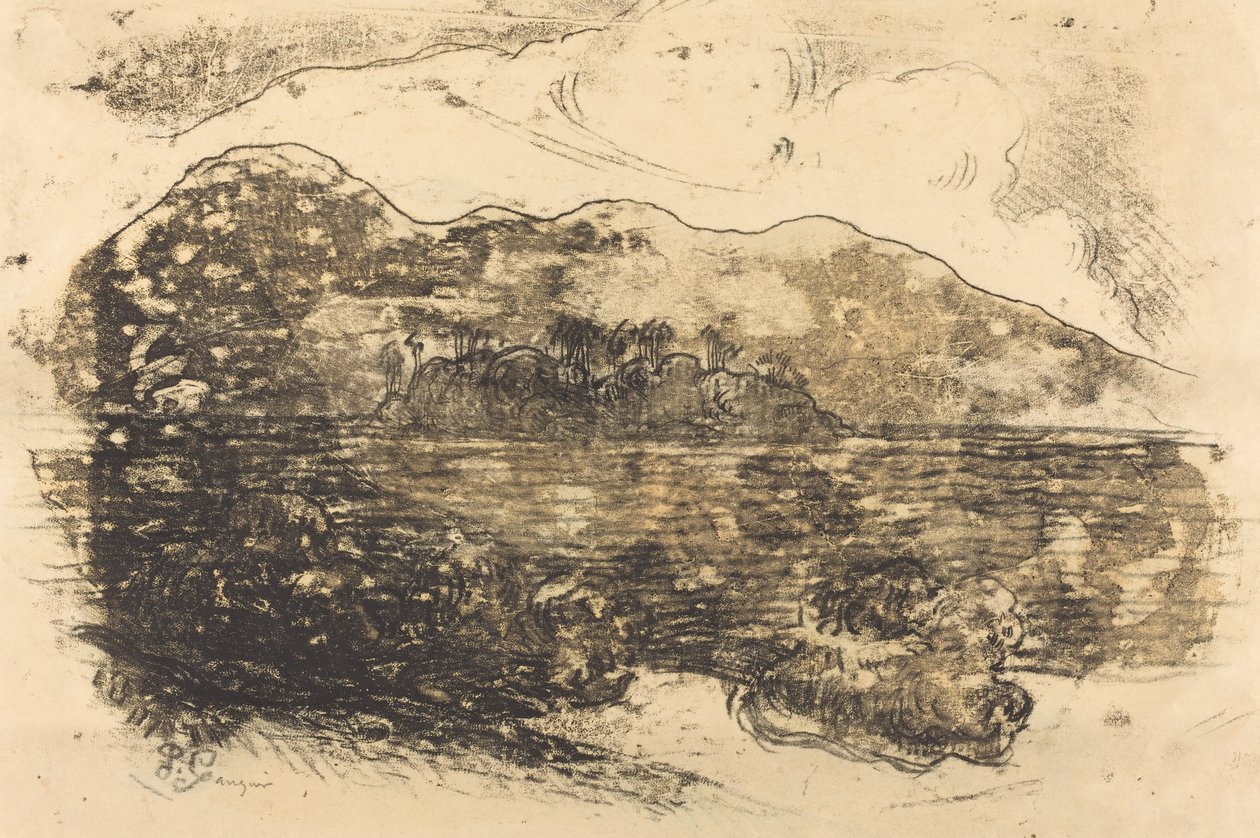 Tahitian Shore [recto], ca. 1900. av Paul Gauguin