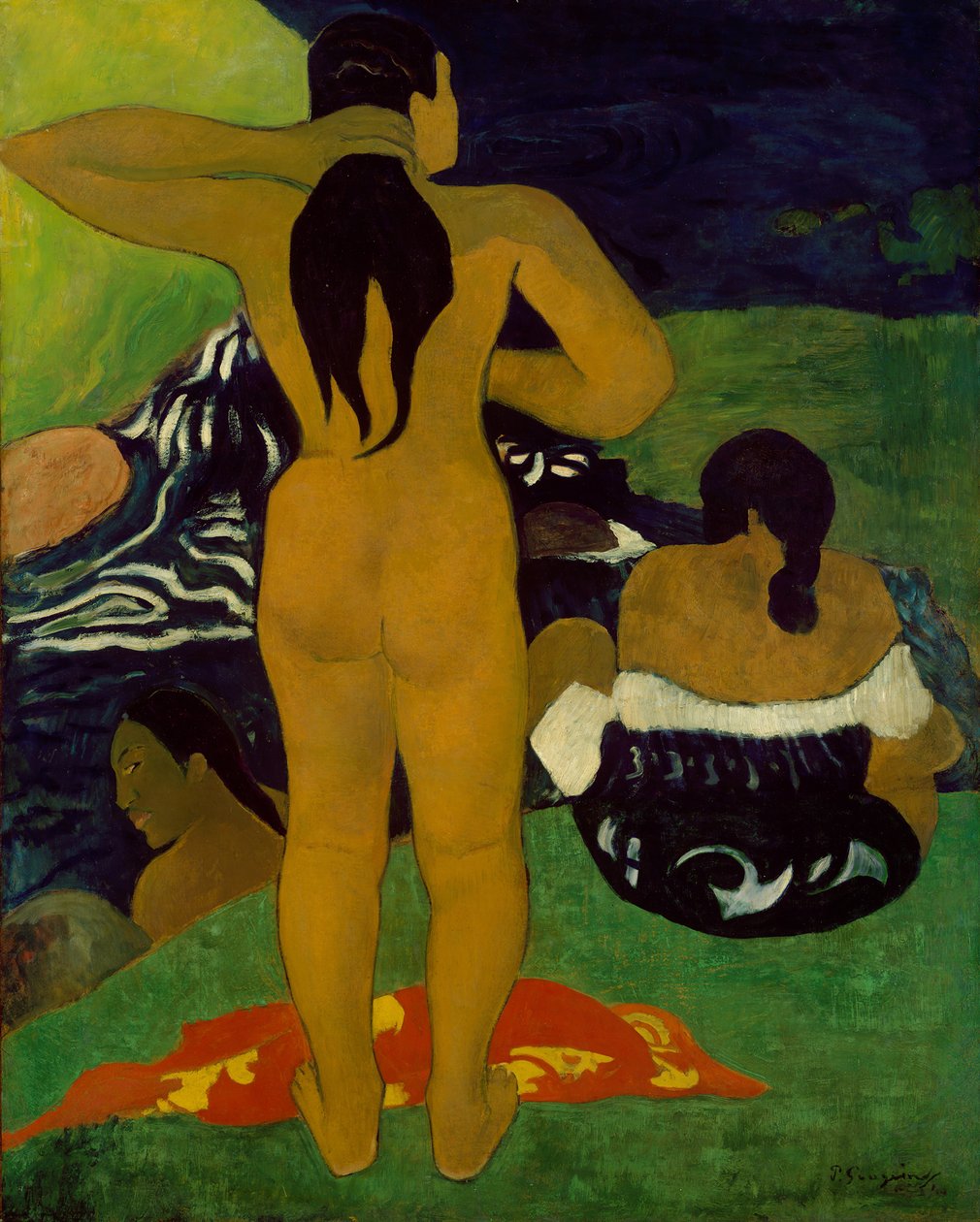 Tahitiske kvinner som bader, 1892. av Paul Gauguin