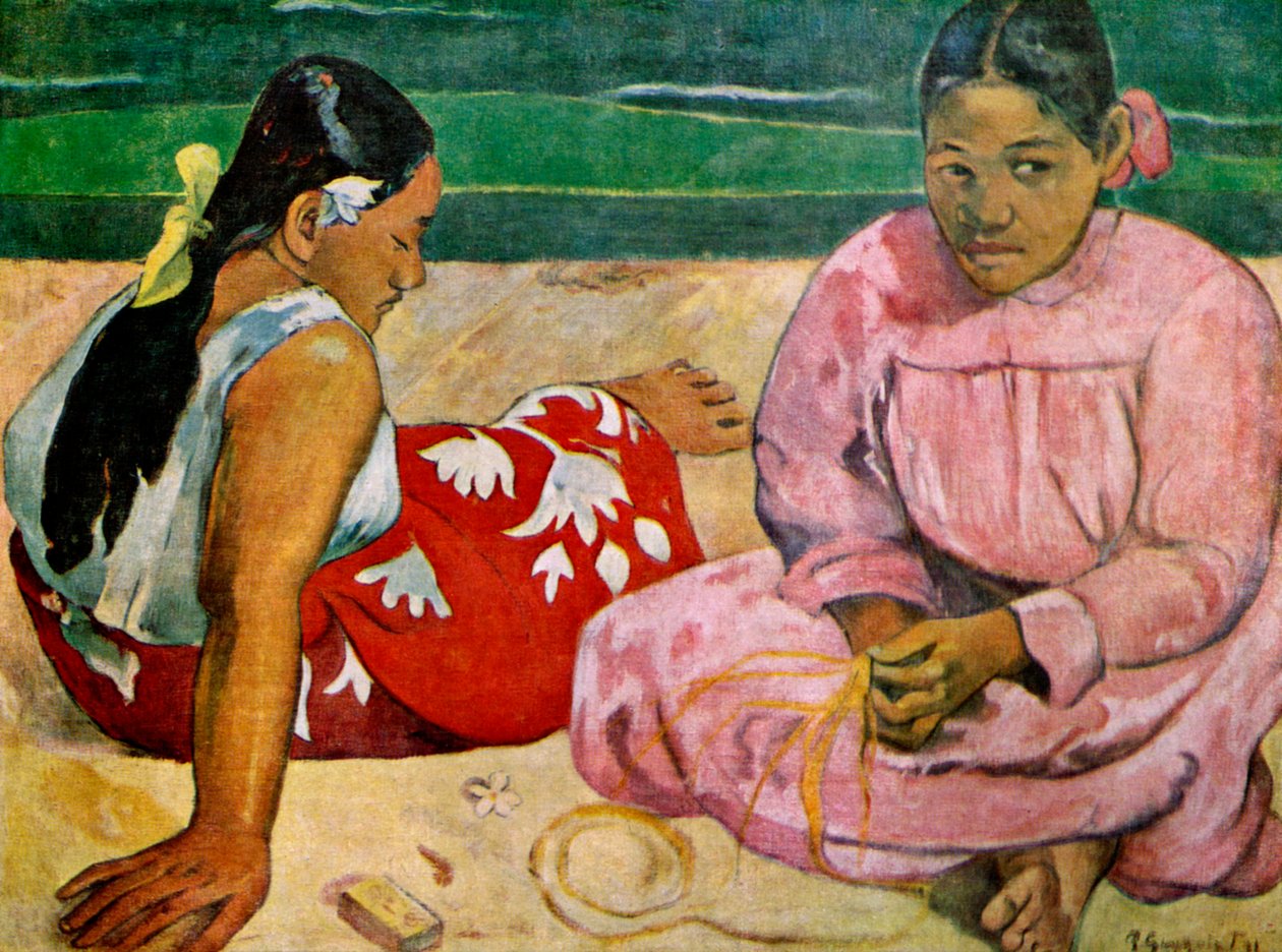 Tahitiske kvinner på stranden, 1891 1939. av Paul Gauguin