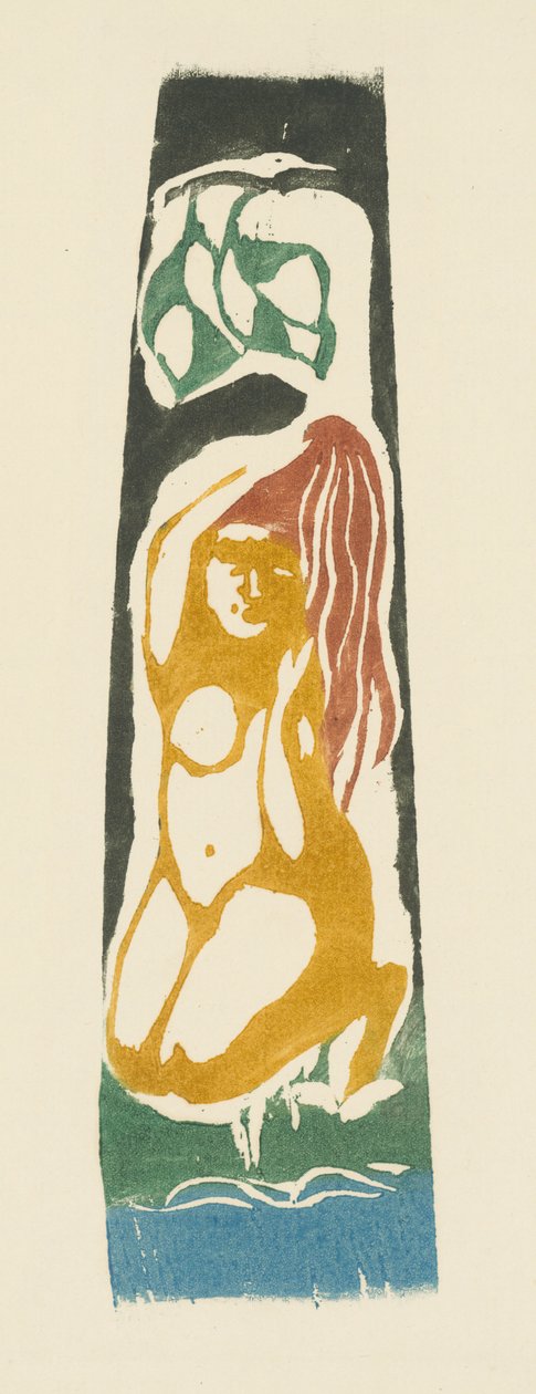 Tahitisk kvinne, ca. 1900 av Paul Gauguin