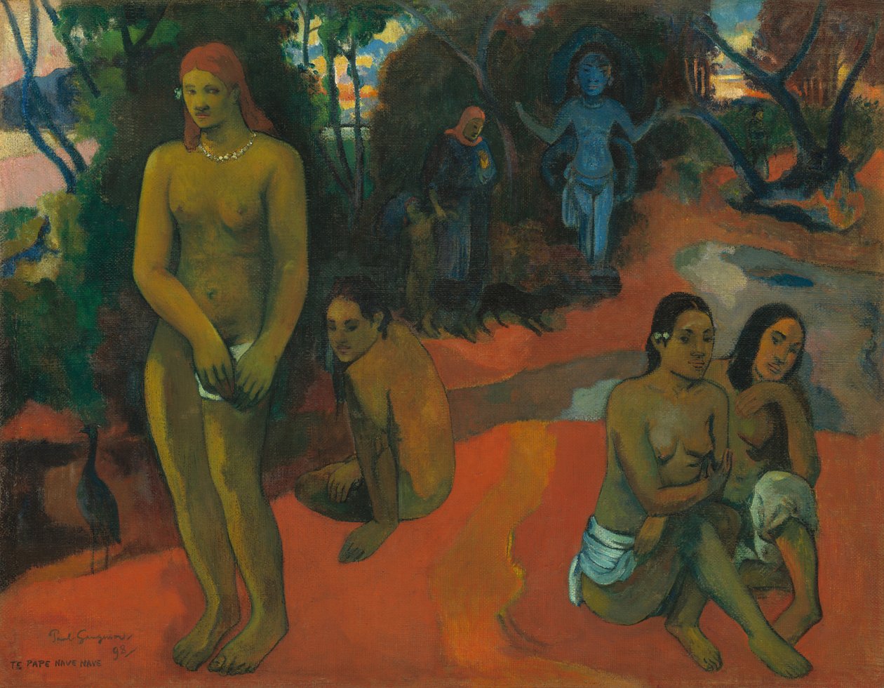 Te Pape Nave Nave Delectable Waters, 1898. av Paul Gauguin