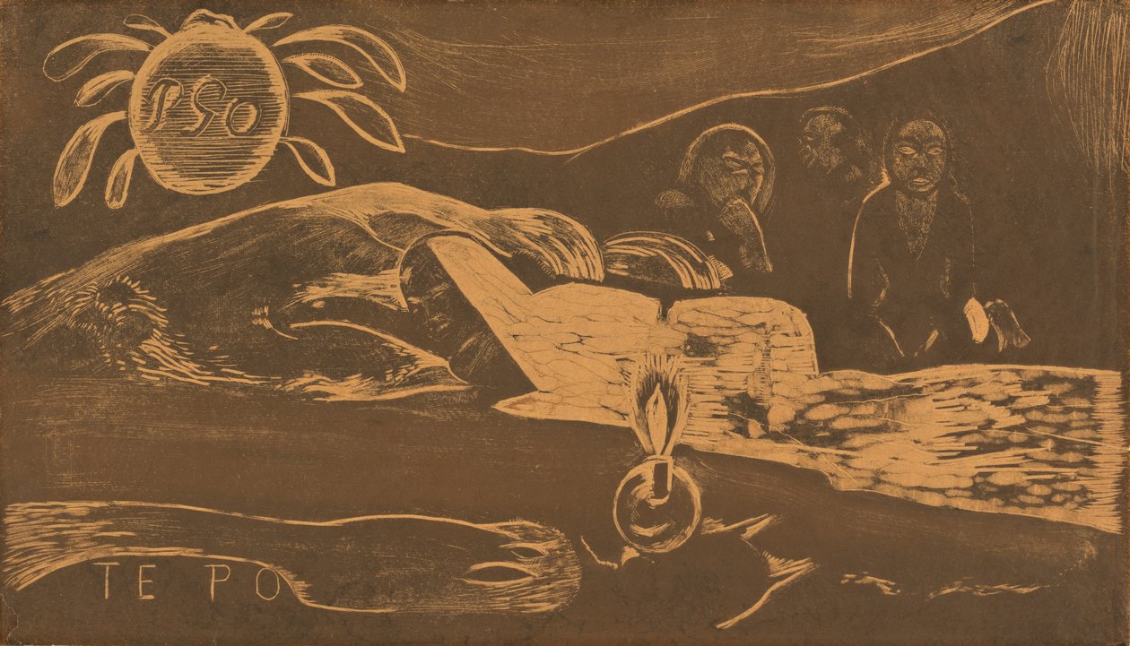 Te Po Den lange natt, 18941895. av Paul Gauguin