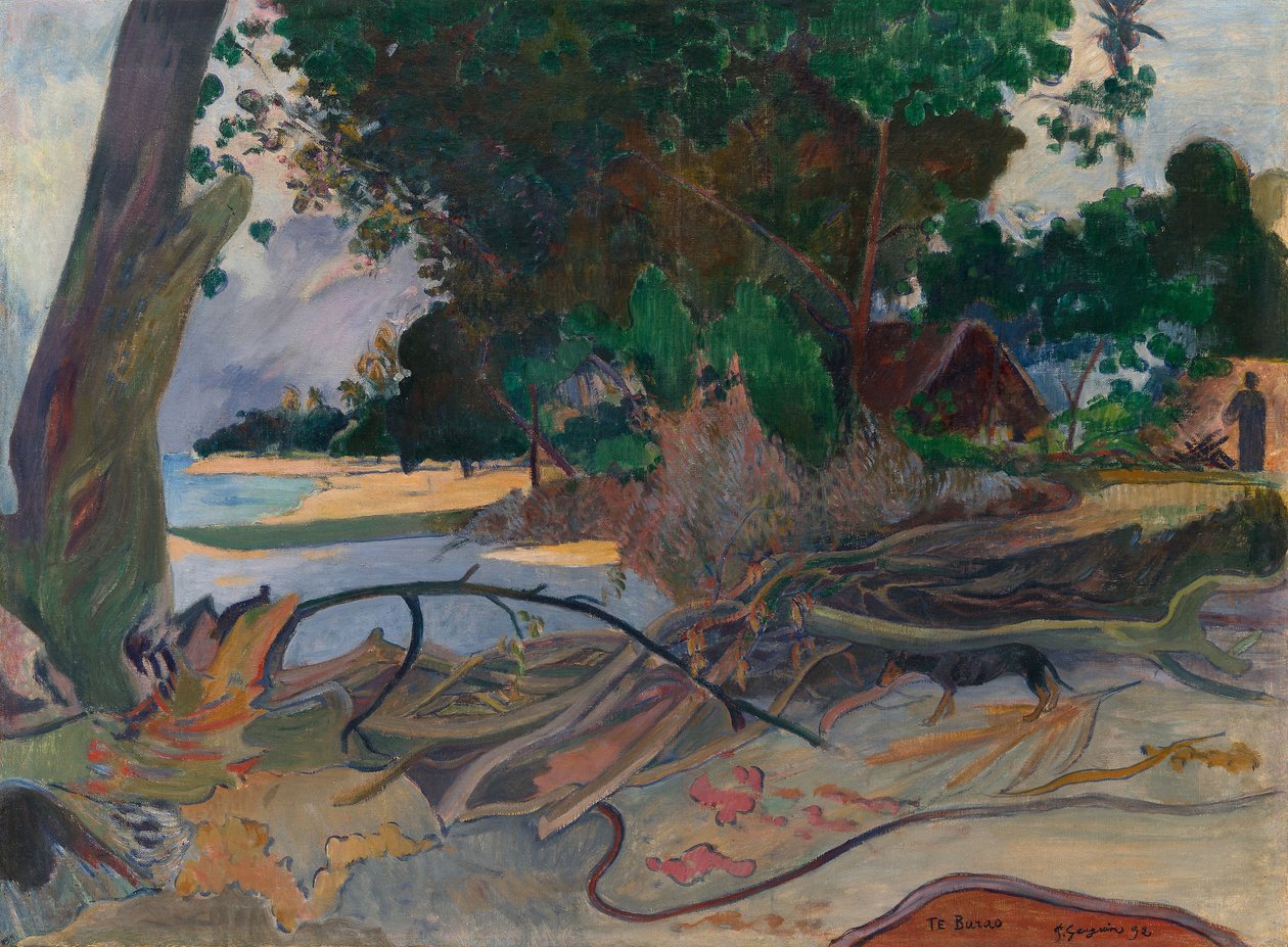 Te burao (Hibiskustreet) av Paul Gauguin