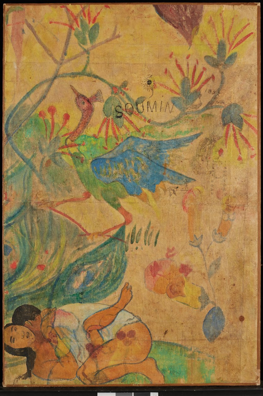 Den blå Ibis, 1892 av Paul Gauguin