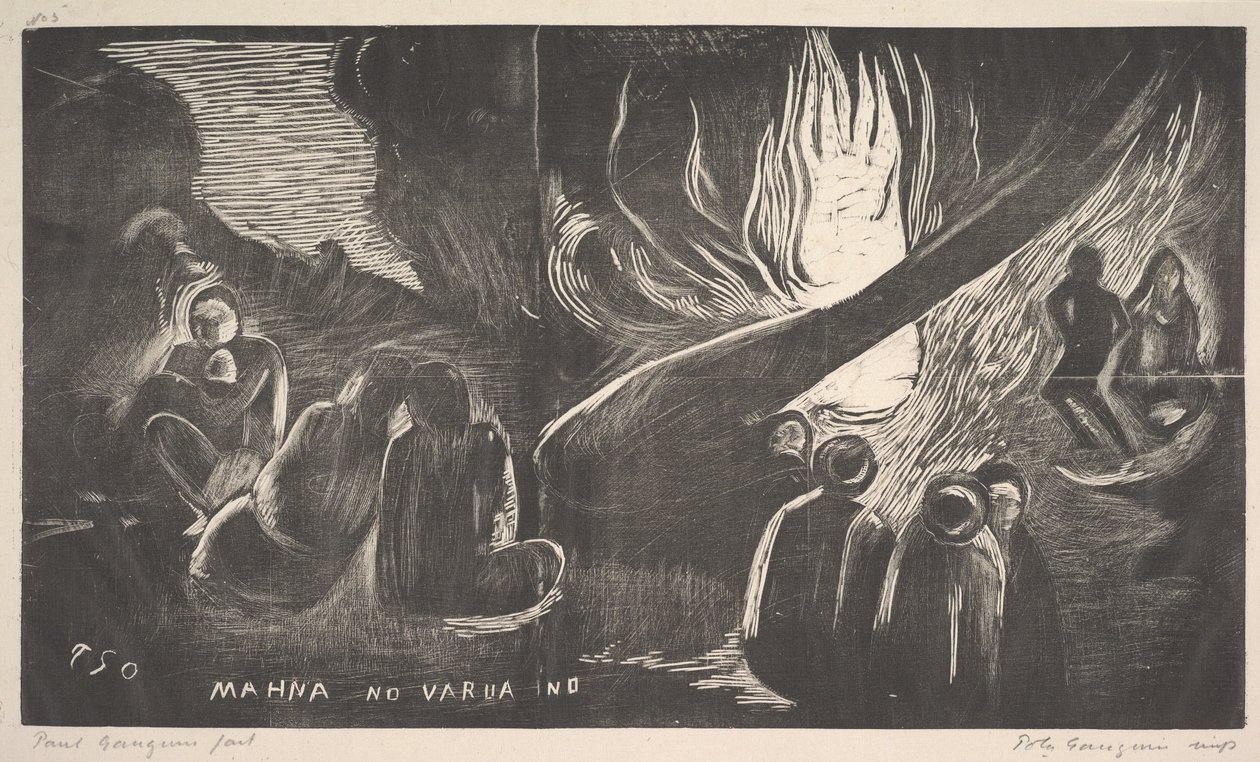 Djevelen taler, 1893-94. av Paul Gauguin