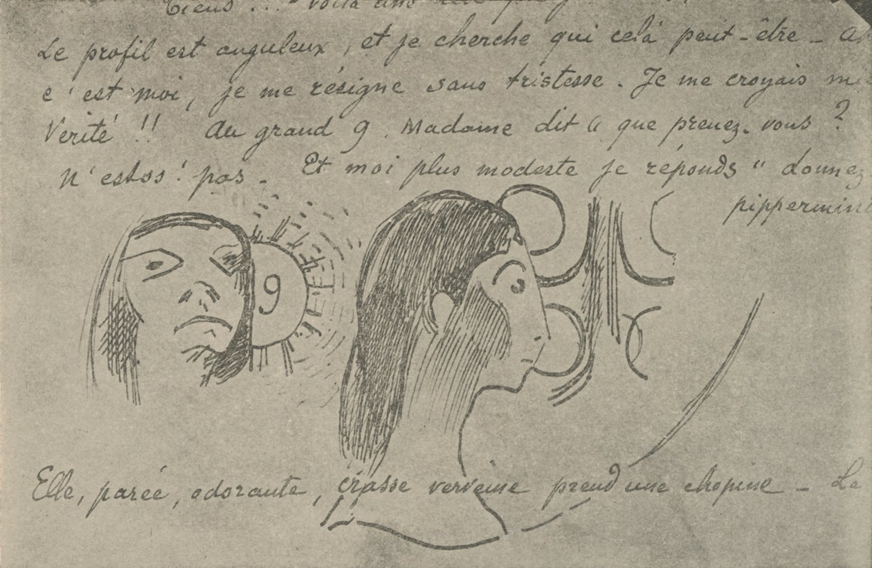 Profilen er kantet, 1936 av Paul Gauguin