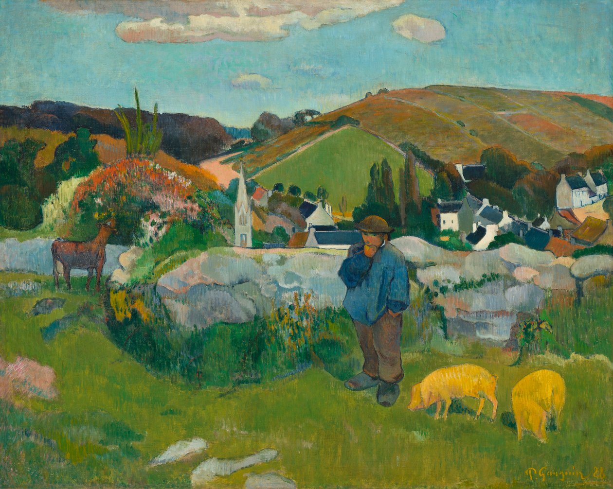 Svinegjeteren, 1888 av Paul Gauguin