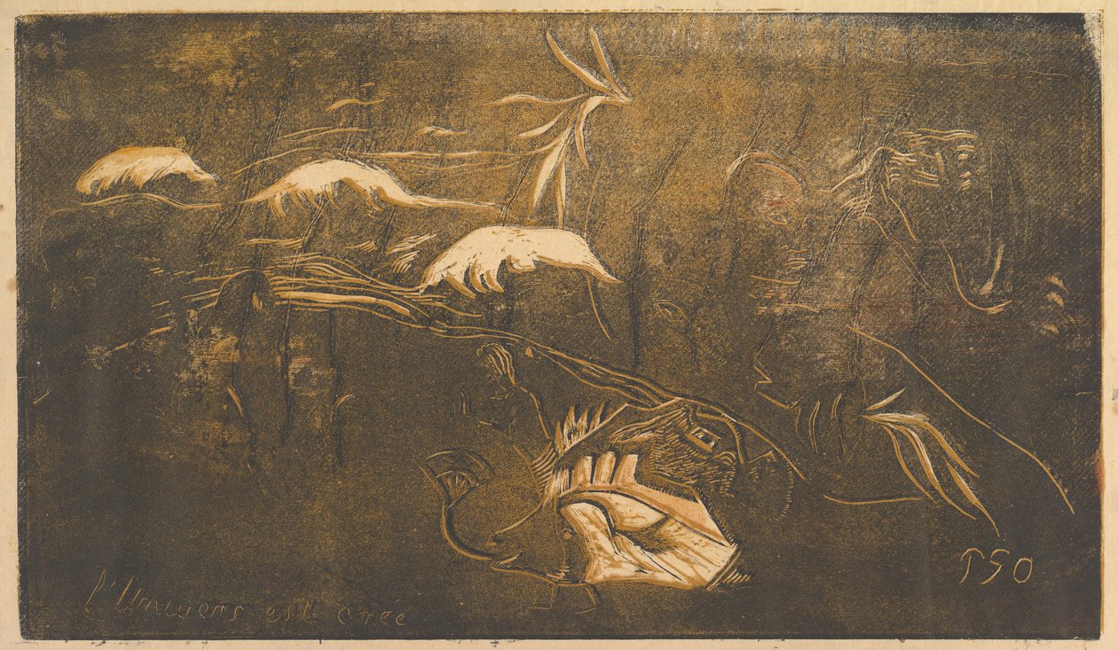 Universet er skapt, 1893-94. av Paul Gauguin