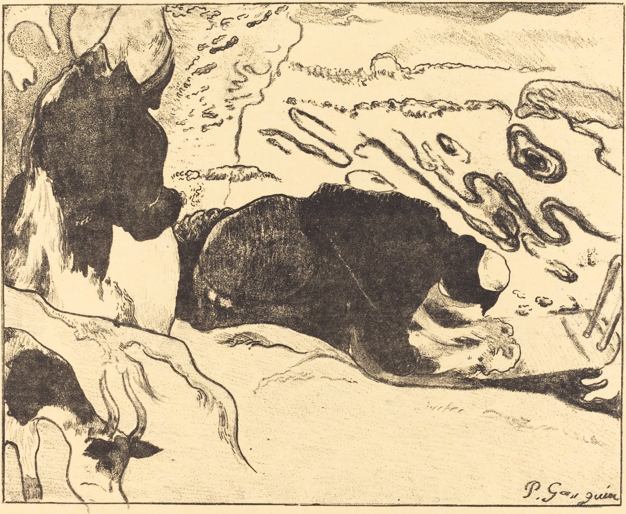 Vaskekvinnene av Paul Gauguin