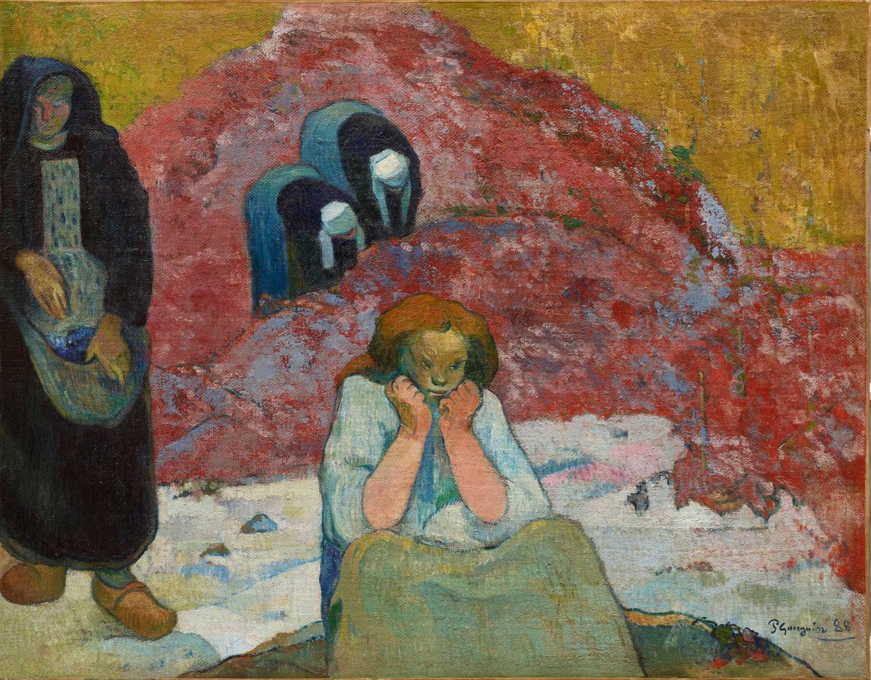 Vinhøsten, menneskelig elendighet, 1888. av Paul Gauguin
