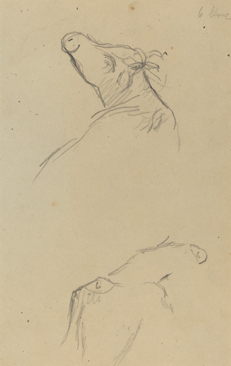 To kuhoder [verso] av Paul Gauguin