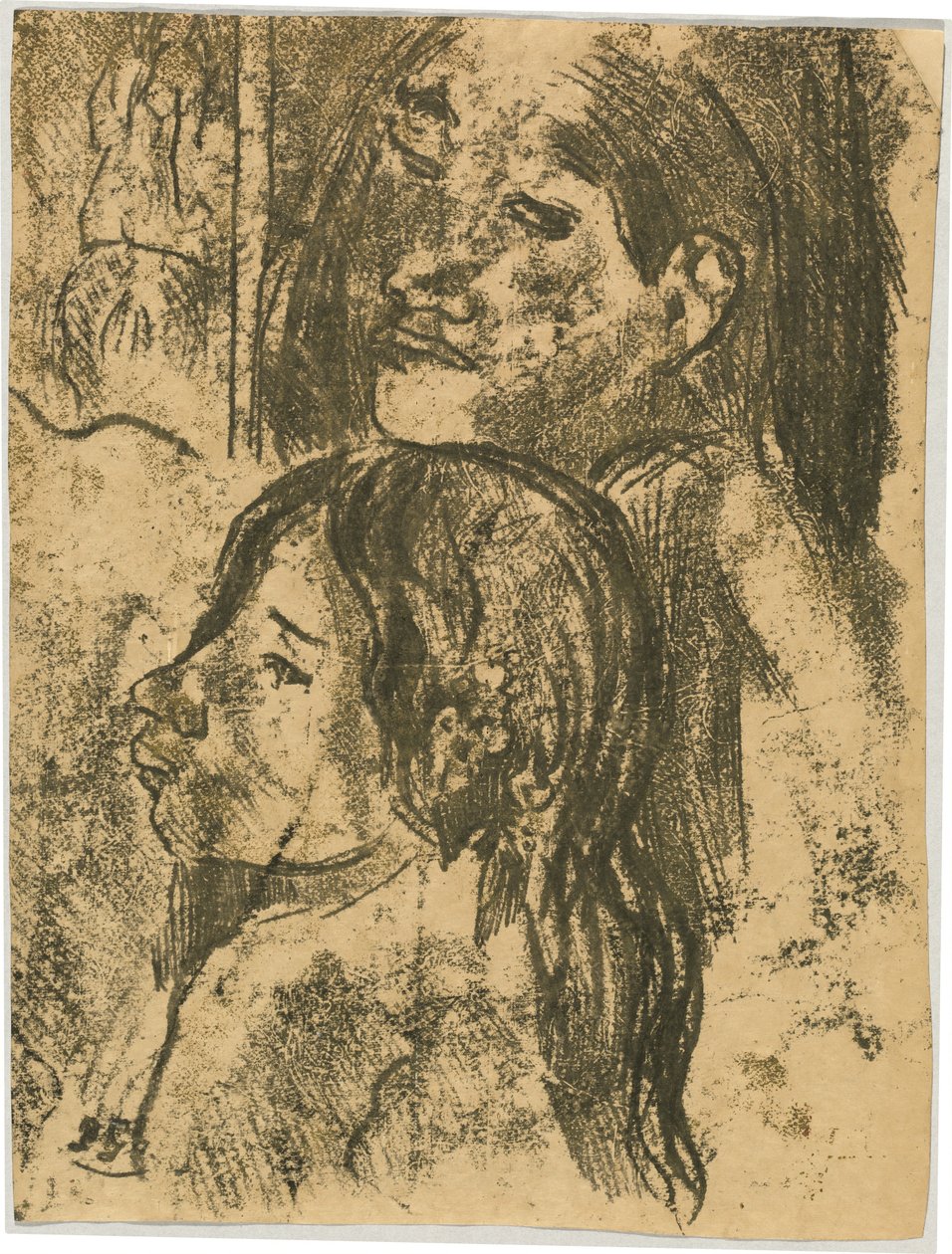 To Marquesans [recto] av Paul Gauguin