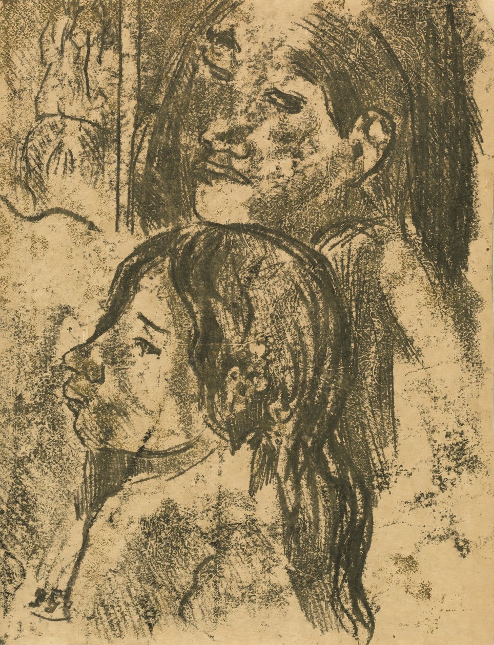 To Marquesans [recto], ca. 1902. av Paul Gauguin