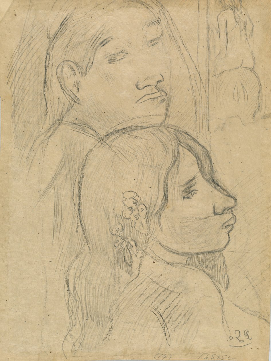 To Marquesans [verso], ca. 1902. av Paul Gauguin