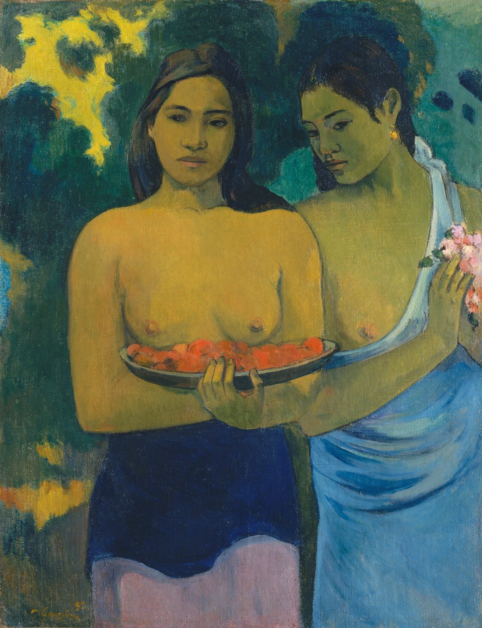 To tahitiske kvinner av Paul Gauguin