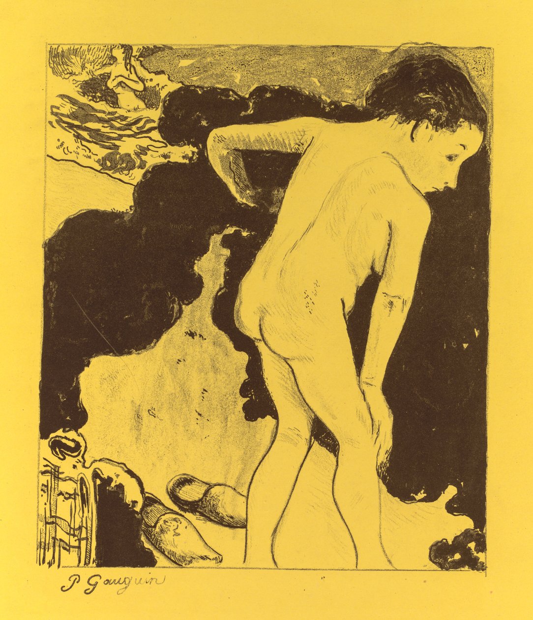 Volpini Suite: Breton Badere av Paul Gauguin