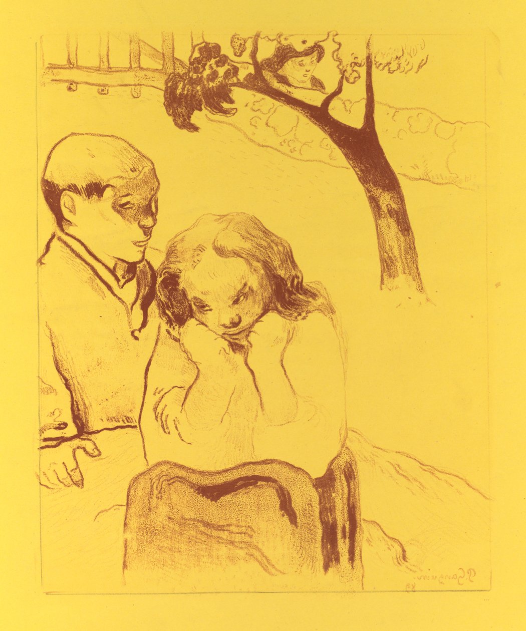 Volpini Suite: Menneskelig elendighet av Paul Gauguin