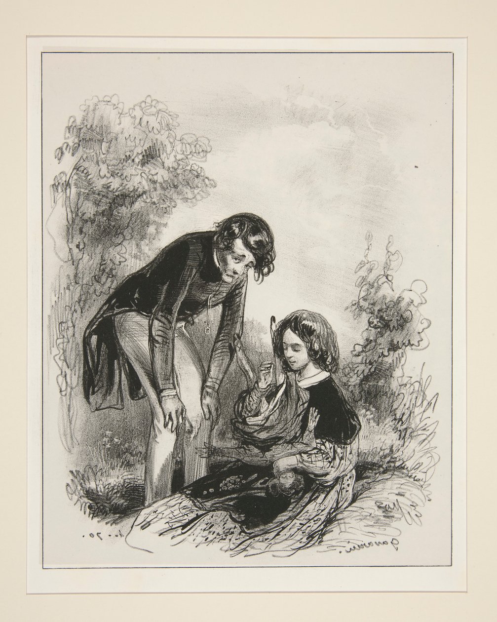 (ENFANT FORFERDELIG.) av Paul Gavarni
