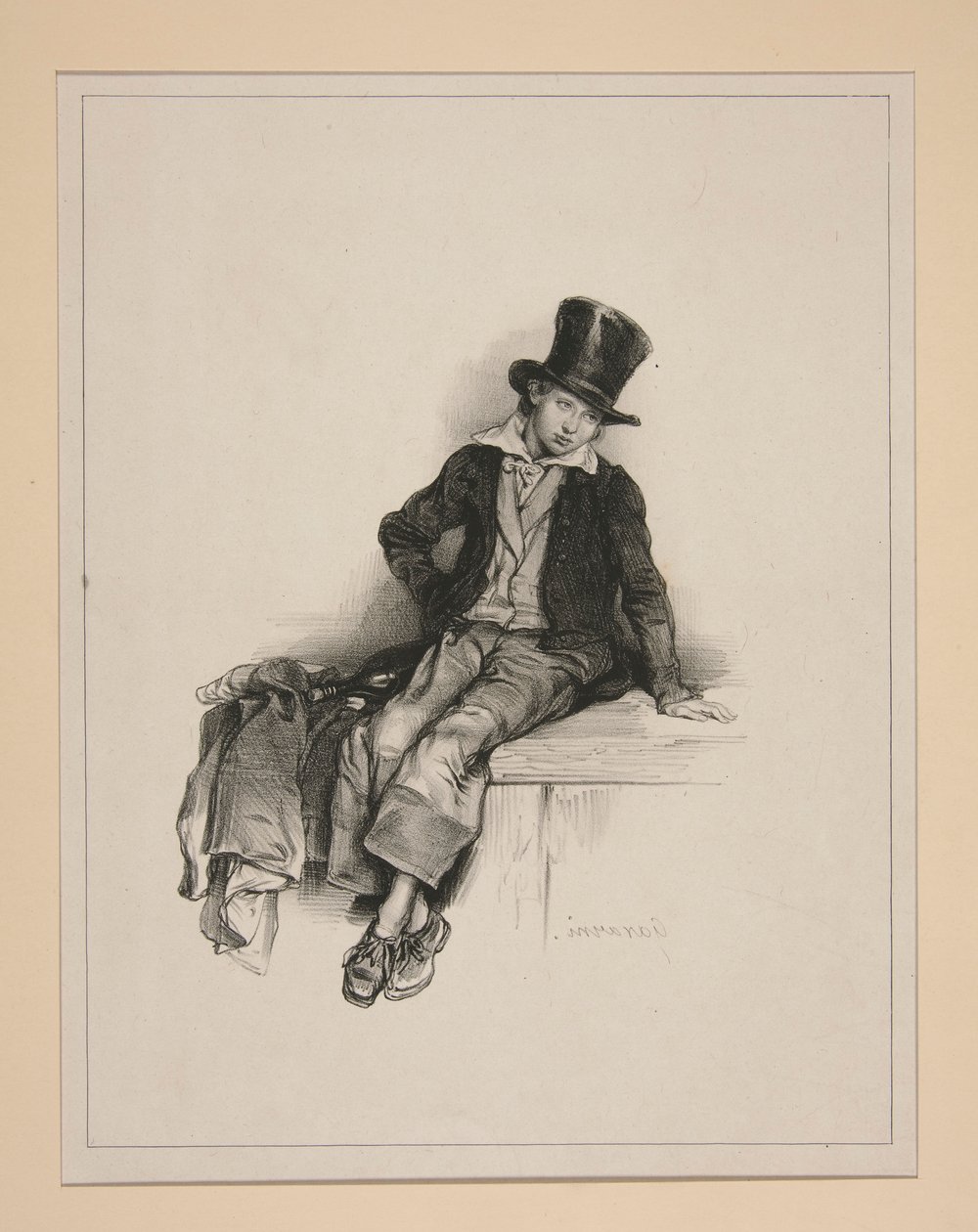 (STUDIE D av Paul Gavarni