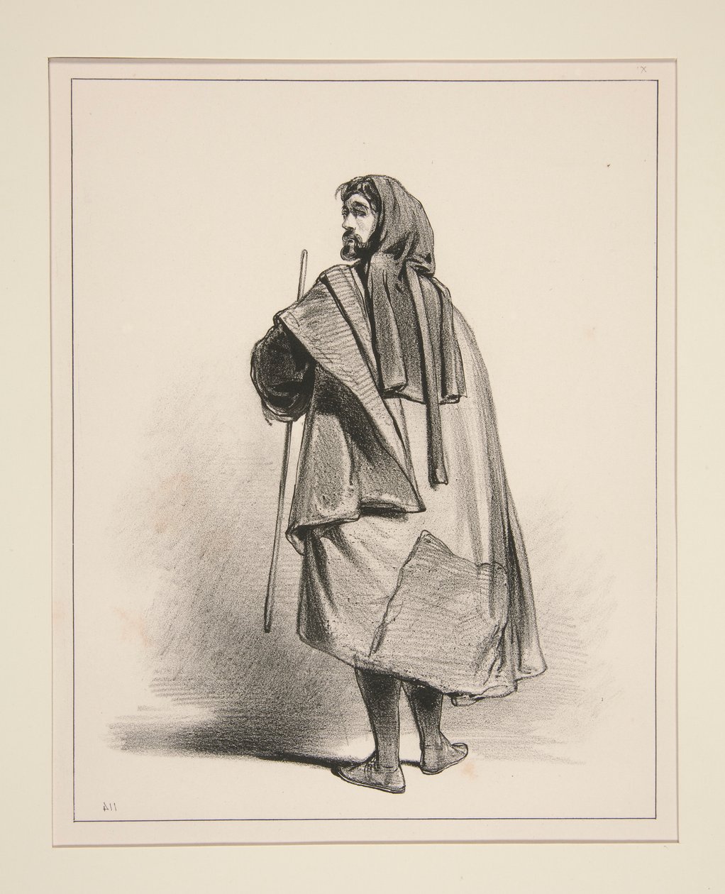 - 1300. PARIS KJØPMANN. av Paul Gavarni