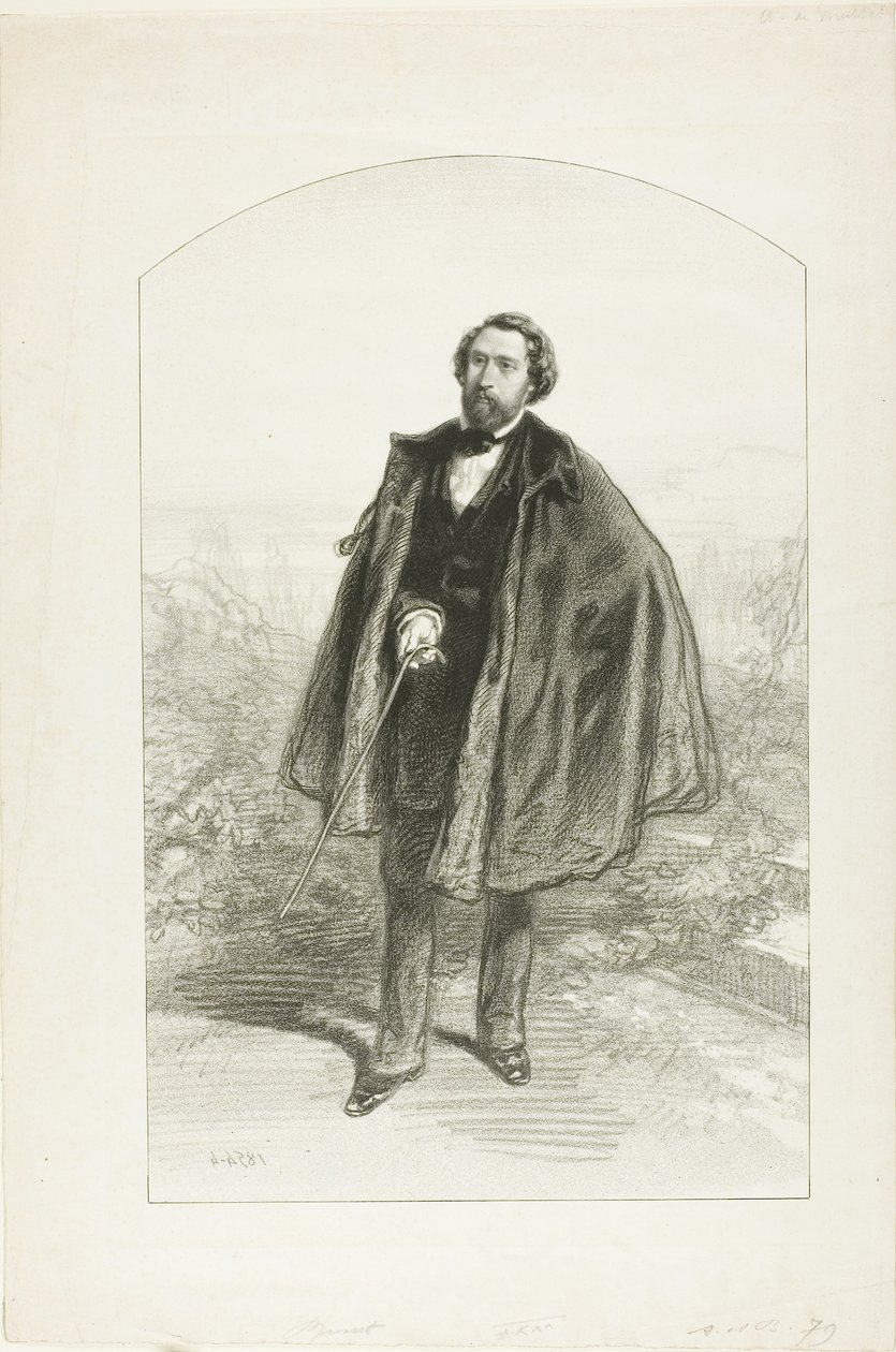 Alfred de Musset av Paul Gavarni