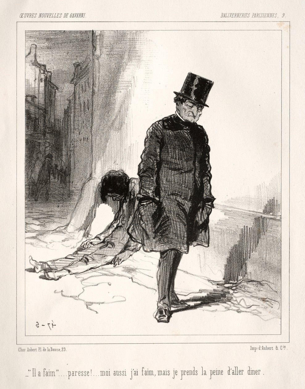 Parisisk tull. av Paul Gavarni