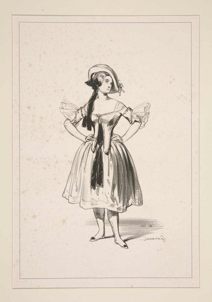 CHEVRIERE. Filthatt. av Paul Gavarni