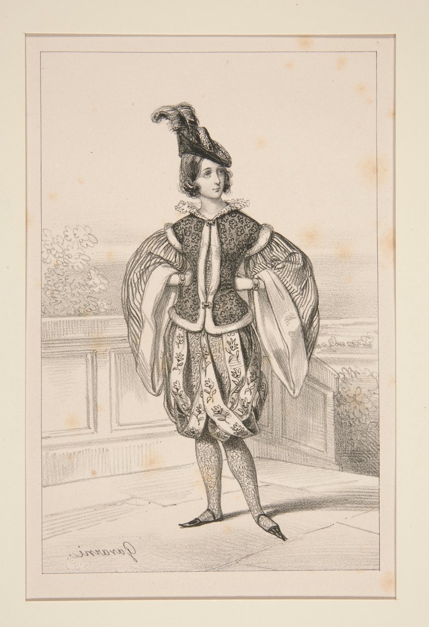 KOSTYME TIL FRU LA MARQUISE DE L.. av Paul Gavarni