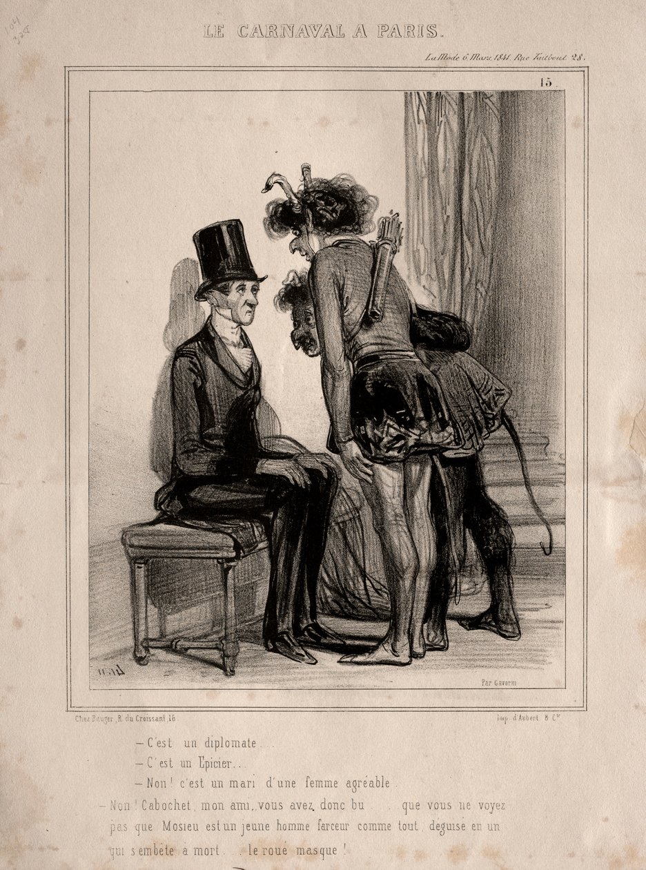 Karneval, 1841. av Paul Gavarni
