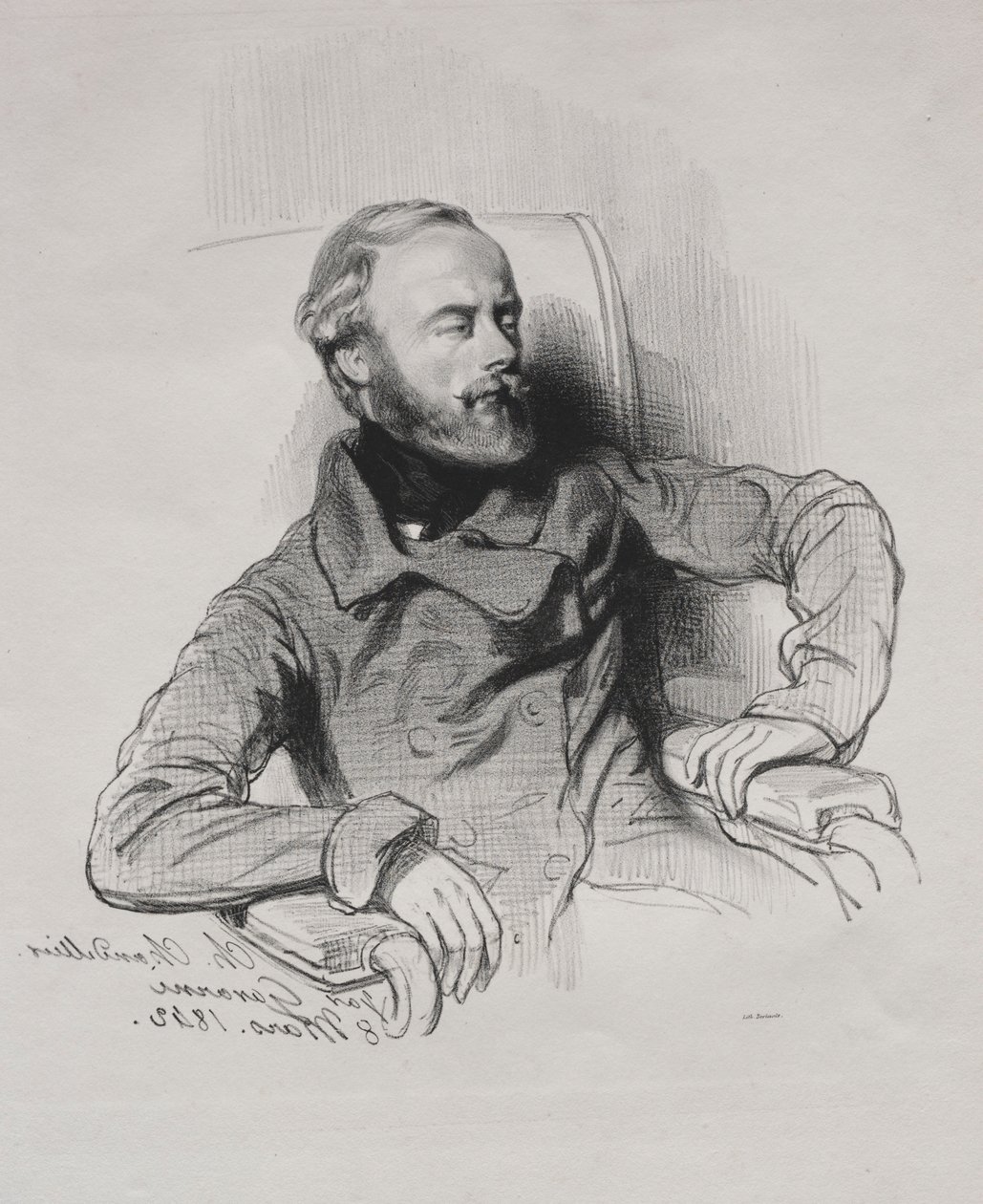 Ch. Lysekrone, 1842. av Paul Gavarni