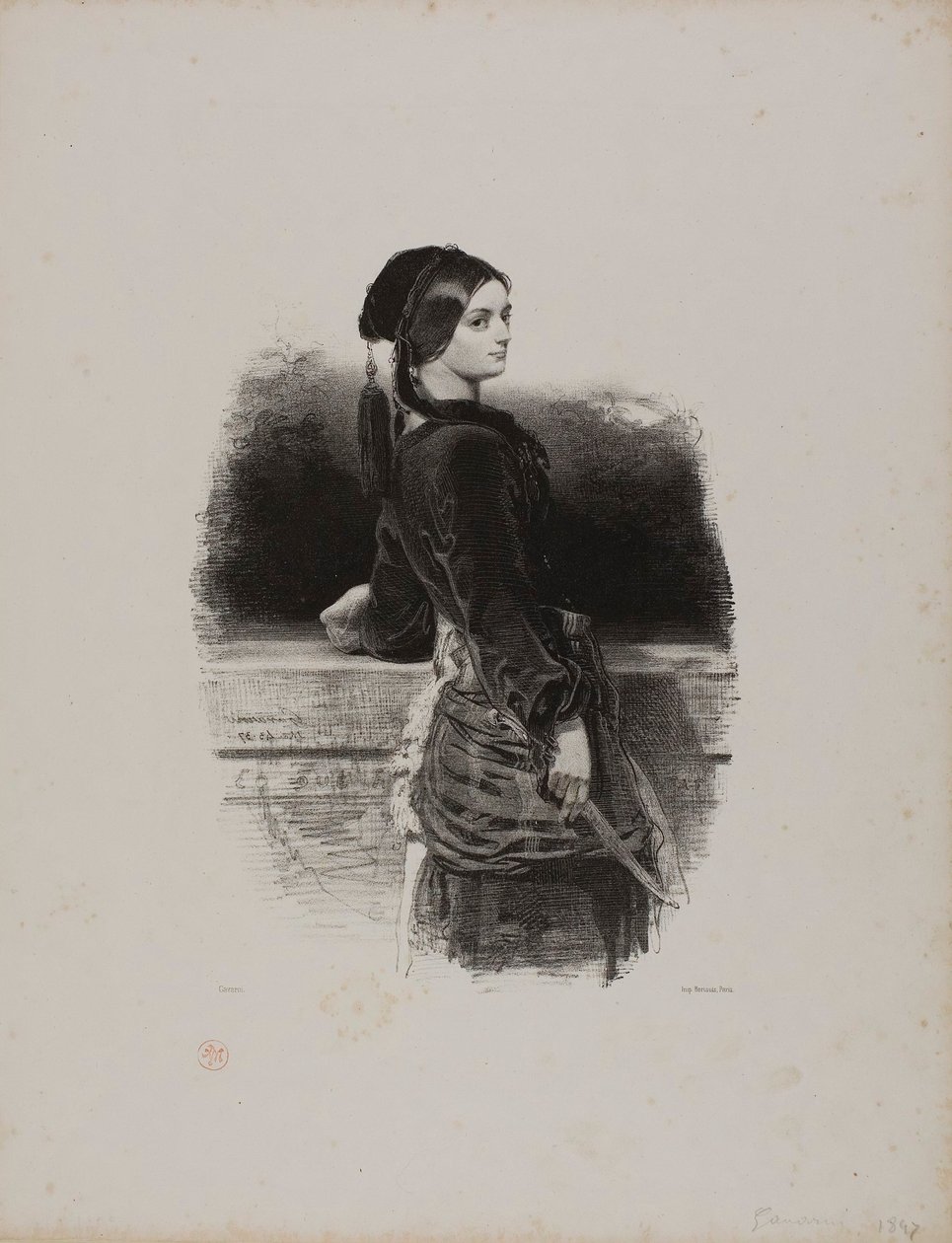 Gulnare (Ms. Waldor) av Paul Gavarni