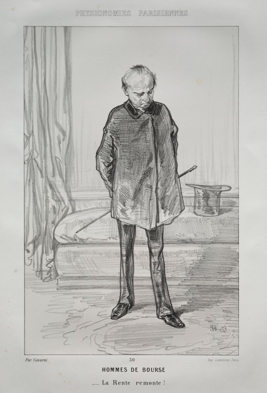 Børsmenn. av Paul Gavarni