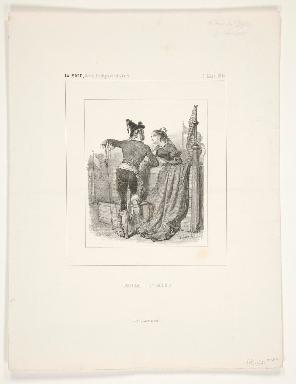 LE TOREADOR. av Paul Gavarni