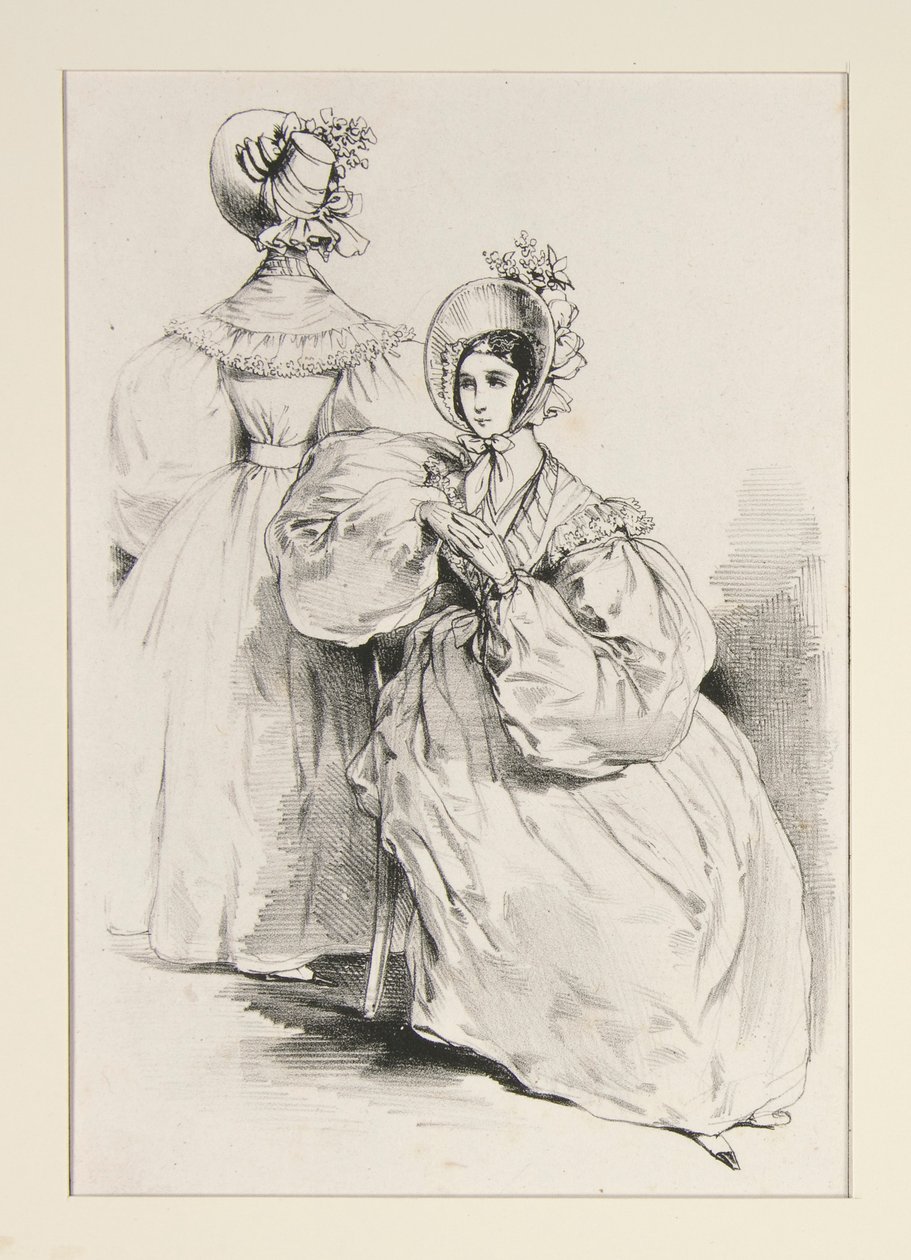 MAI 1836. Kjortler av jaconas. av Paul Gavarni