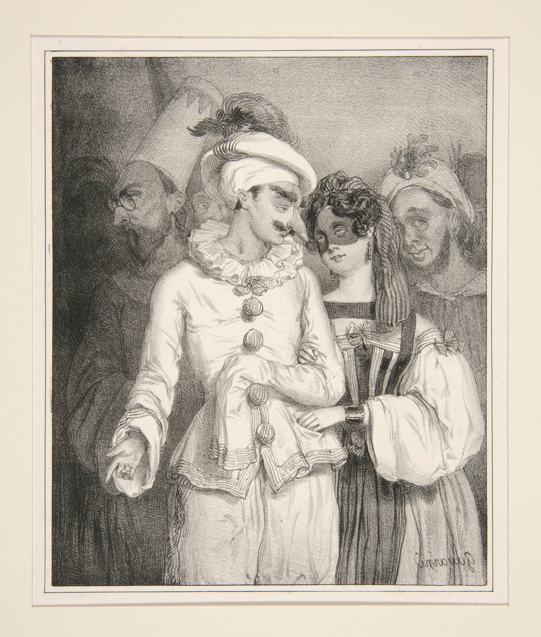 MASKERADE, d av Paul Gavarni