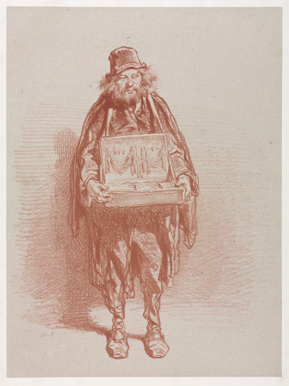 Mercer Ambulant. av Paul Gavarni